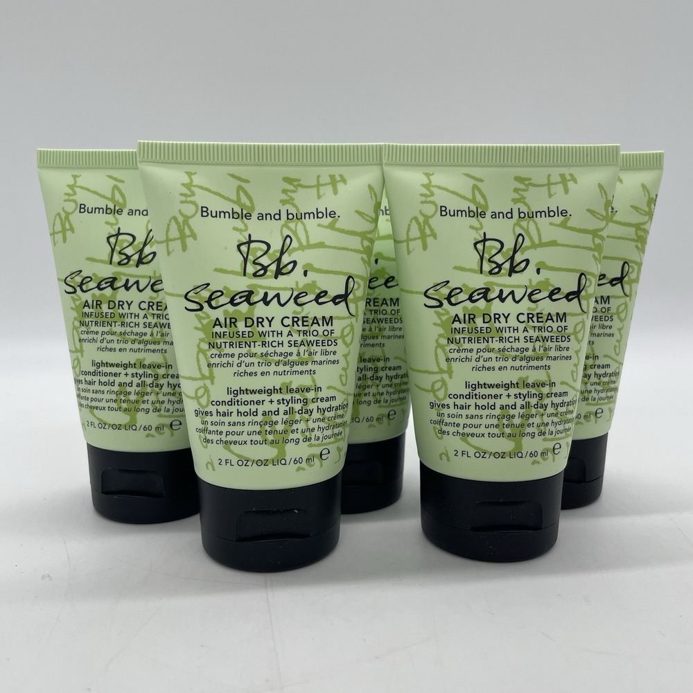 NEW Bumble and bumble.‎ Seaweed Air Dry Cream 2oz/60mL Travel Size Lot of 5